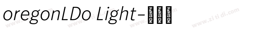 oregonLDo Light字体转换 oregonLDo Light字体转换